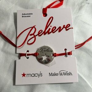 Macy’s Believe adjustable bracelet